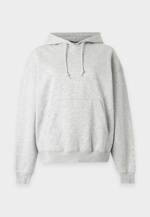 Weekday, ESSENCE STANDARD - Jersey con capucha - grey melange