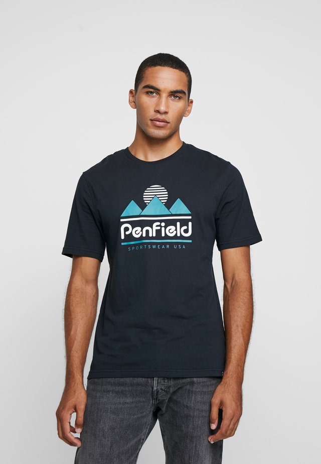 ABRAMS - Printtipaita - black