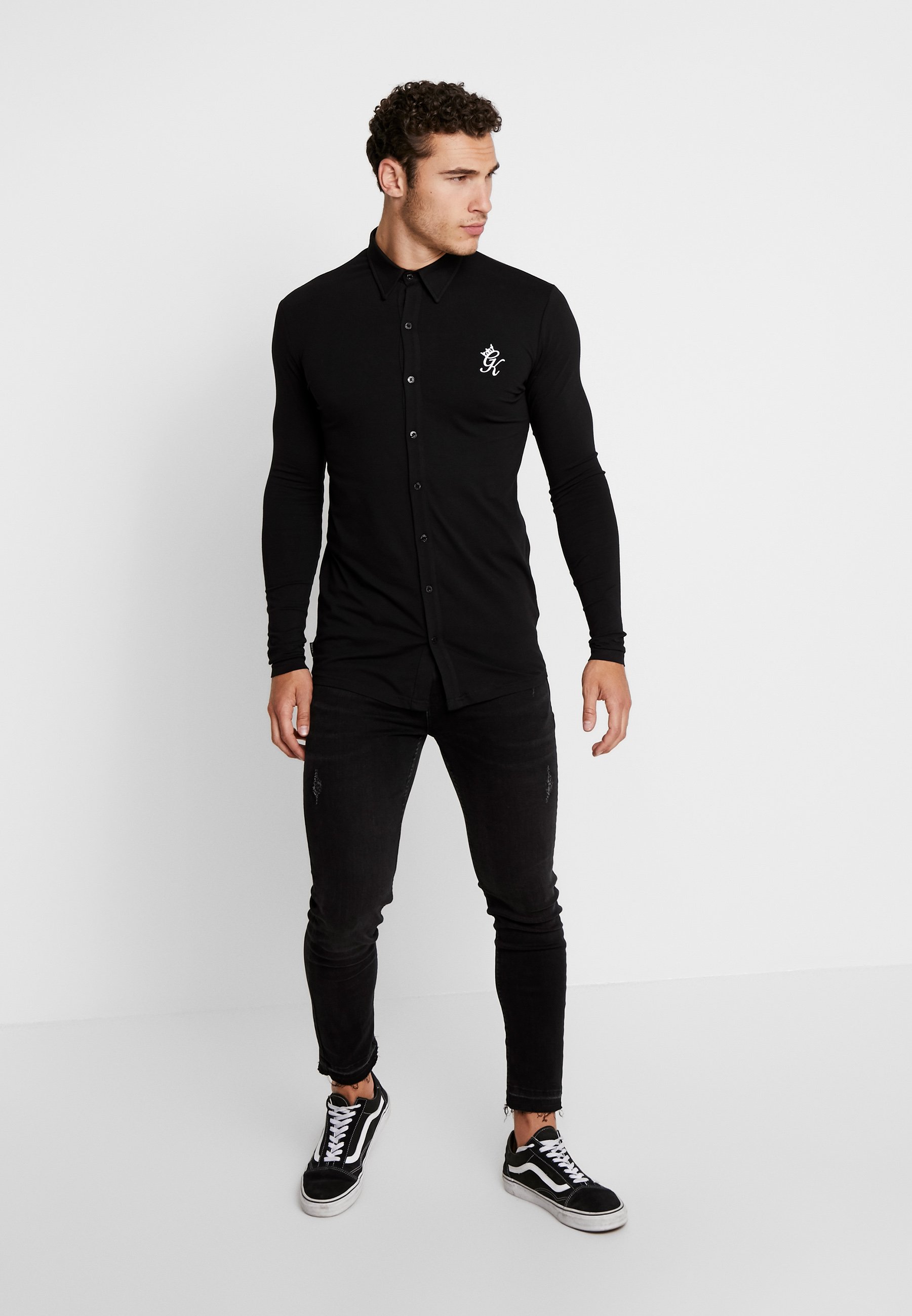 Gym King MUSCLE FIT SHIRT Skjorte blackwhite Zalando.no Gym King MUSCLE FIT SHIRT Skjorte blackwhite Zalando.no