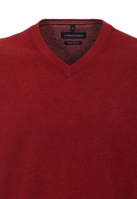 Casa Moda half zip trui donkerblauw effen katoen Casa Moda half zip trui donkerblauw effen katoen
