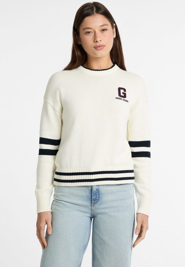 LOGO-PATCH - Strickpullover - creme