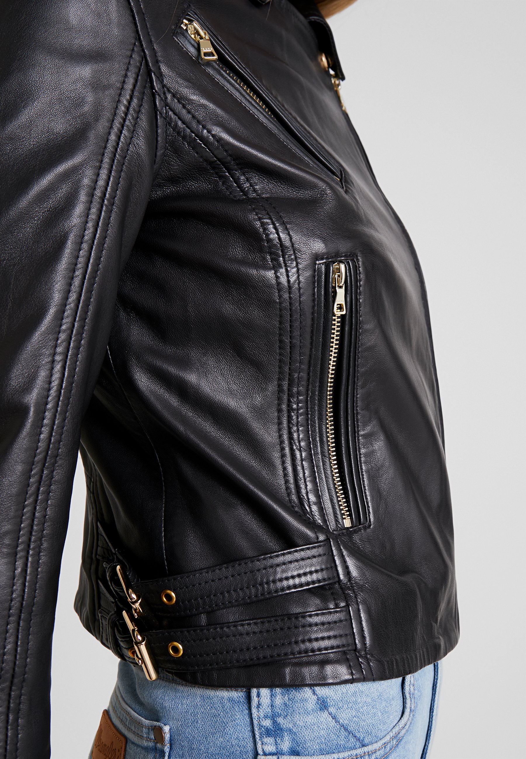 Ibana IVY Skinnjakke black Zalando.no Ibana IVY Skinnjakke brown Zalando.no
