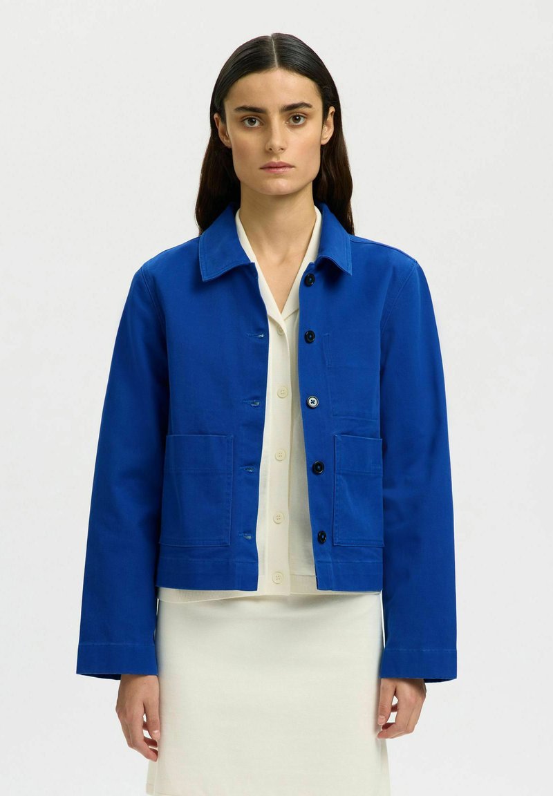 Korte jas met wol-look en zakken - Roze - Maat 40-64