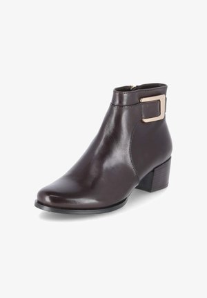 Kaerlek, KAERLEK JOLENE DAMEN ANKLE BOOTS GLATTLEDER - Enkelkaarsjes - brown