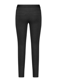 Svarta leggings med en bred midjeband, två bakfickor och ett slätt, stretchigt tyg för komfort och passform.