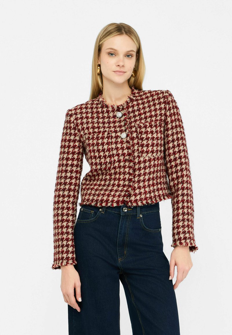 LIU JO WITH JEWEL BUTTONS - Lehká bunda - red