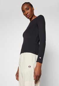 Champion ICONS LONG SLEEVE  - Majica z dolgimi rokavi - black