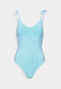 ONLY ONLKITTY  TIE STRAP SWIMSUIT - Fato de banho - blue aster