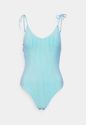 ONLY ONLKITTY  TIE STRAP SWIMSUIT - Fato de banho - blue aster