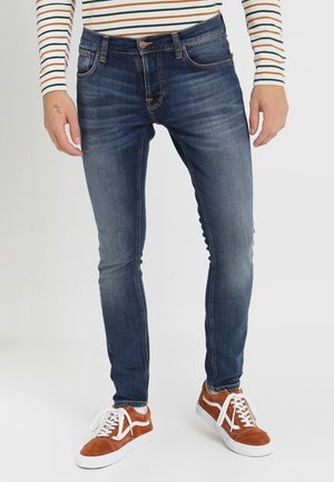Skinny-Farkut - blue denim
