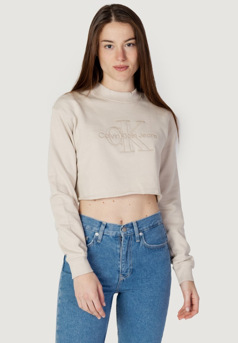 Calvin Klein Jeans Beige Cotton Sweatshirt main image 1