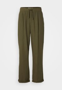 LINEN BLEND JOGGER - Housut - khaki