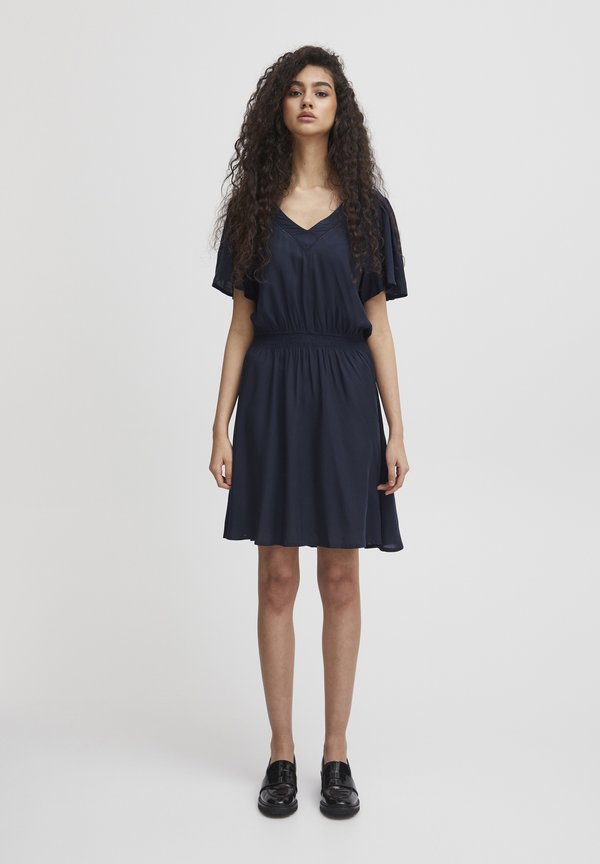 IHEVINO - Day dress - total eclipse solid3