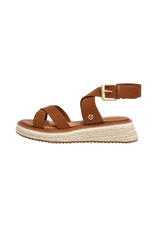 KATE NATURE - Plateausandalette