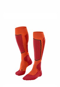 FALKE SK2 WOOL SKIING MEDIUM CUSHIONING - Calcetines hasta la rodilla - flash orange