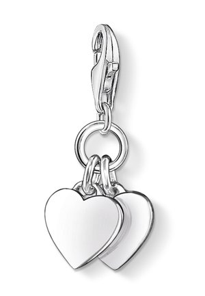 THOMAS SABO, CHARM-ANHÄNGER ZWEI HERZEN - Ciondolo - silberfarben