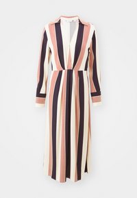 Tommy Hilfiger GLOBAL DRAPED MIDI DRESS - Kjole - ladder global/country ivory