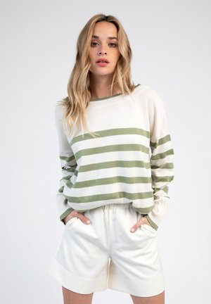 AN'GE STRIPED - Pullover - kaki