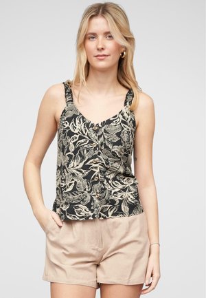 VIETNI TIA FRILL STRAP - Camicetta - black