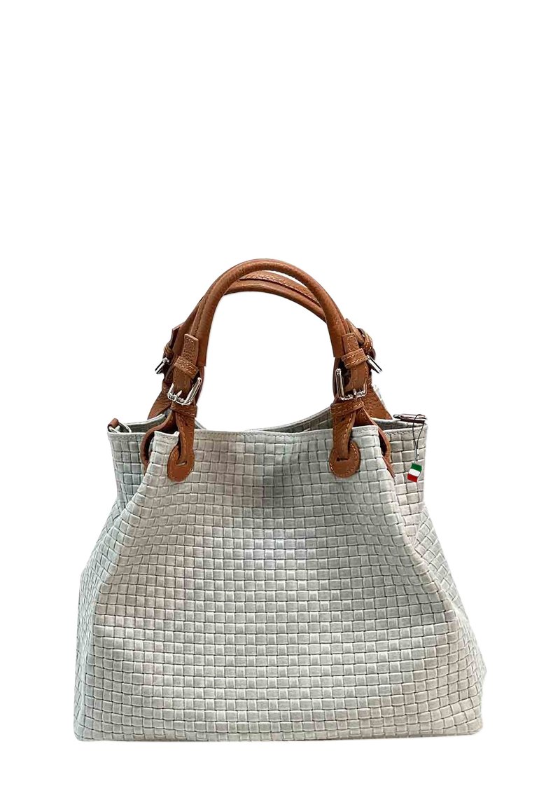 DrachenLeder UMHÄNGE - Handtasche - grau/braun