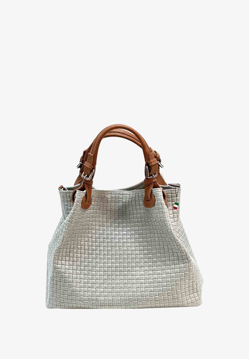 DrachenLeder UMHÄNGE - Handtasche - grau/braun