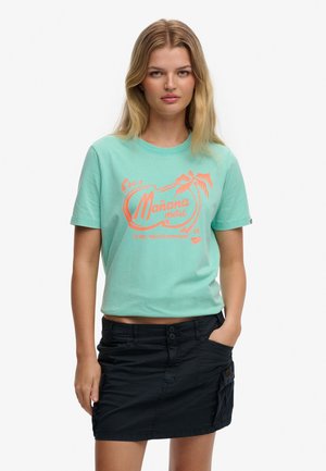 Superdry & Co, SUPERDRY - Camiseta estampada - rich turquoise