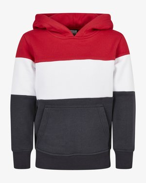 Hoodie - fire red/white/navy