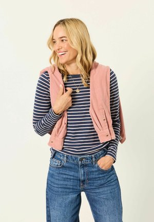 FatFace, LONG SLEEVE STRIPE T-SHIRT - Langærmet T-shirt - navy metallic