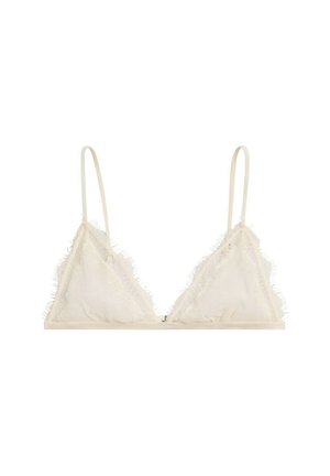 Massimo Dutti, BRALETTE WITH LACE DETAIL - Trekants-bh'er - beige