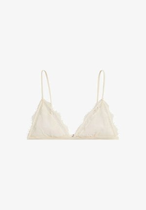 Massimo Dutti, BRALETTE WITH LACE DETAIL - Soutien-gorge triangle - beige