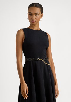 PONTE SLEEVELESS DRESS - Rochie din jerseu - black