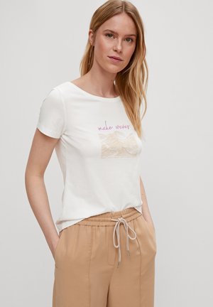 T-shirt z nadrukiem - placed print waves