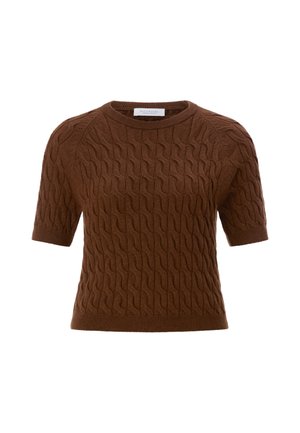 Rich & Royal, RICH & ROYAL PULLOVER - Tričko s potlačou - hazel