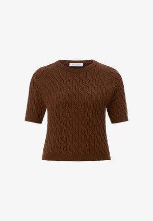 Rich & Royal, RICH & ROYAL PULLOVER - Tričko s potlačou - hazel