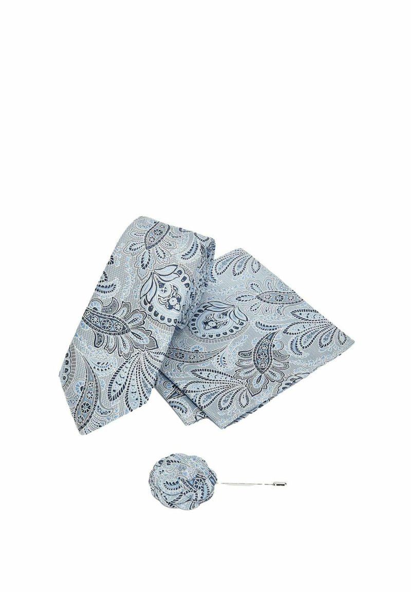 Next TEXTURED PAISLEY SET - REGULAR FIT - Nosinaitė į švarko kišenę - light blue