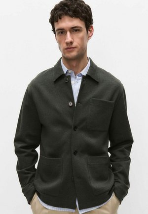 Bläck, ALFRED JERSEY SHIRT - Skjorter - dk olive