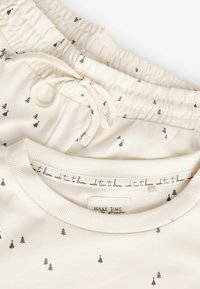 Next LONG SLEEVE - REGULAR FIT - Nachtwäsche Set - ecru cream tree