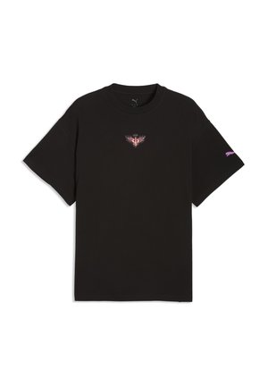 MELO ALWAYZ ON TEE - T-shirts print - puma black/glowing red
