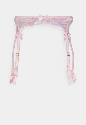 Agent Provocateur QUINNY SUSPENDER BABY - Strømpeholdere - baby pink/sand/irridescent