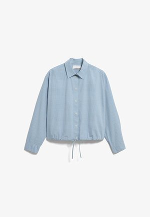 ARMEDANGELS, MINI-CHECK - Overhemdblouse - skylight-oatmilk