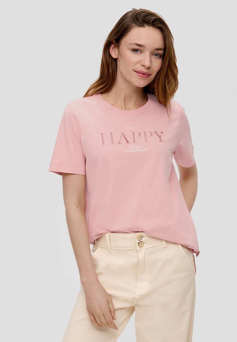s.Oliver T-shirt print - pfirsich