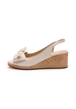 - Czółenka na koturnie