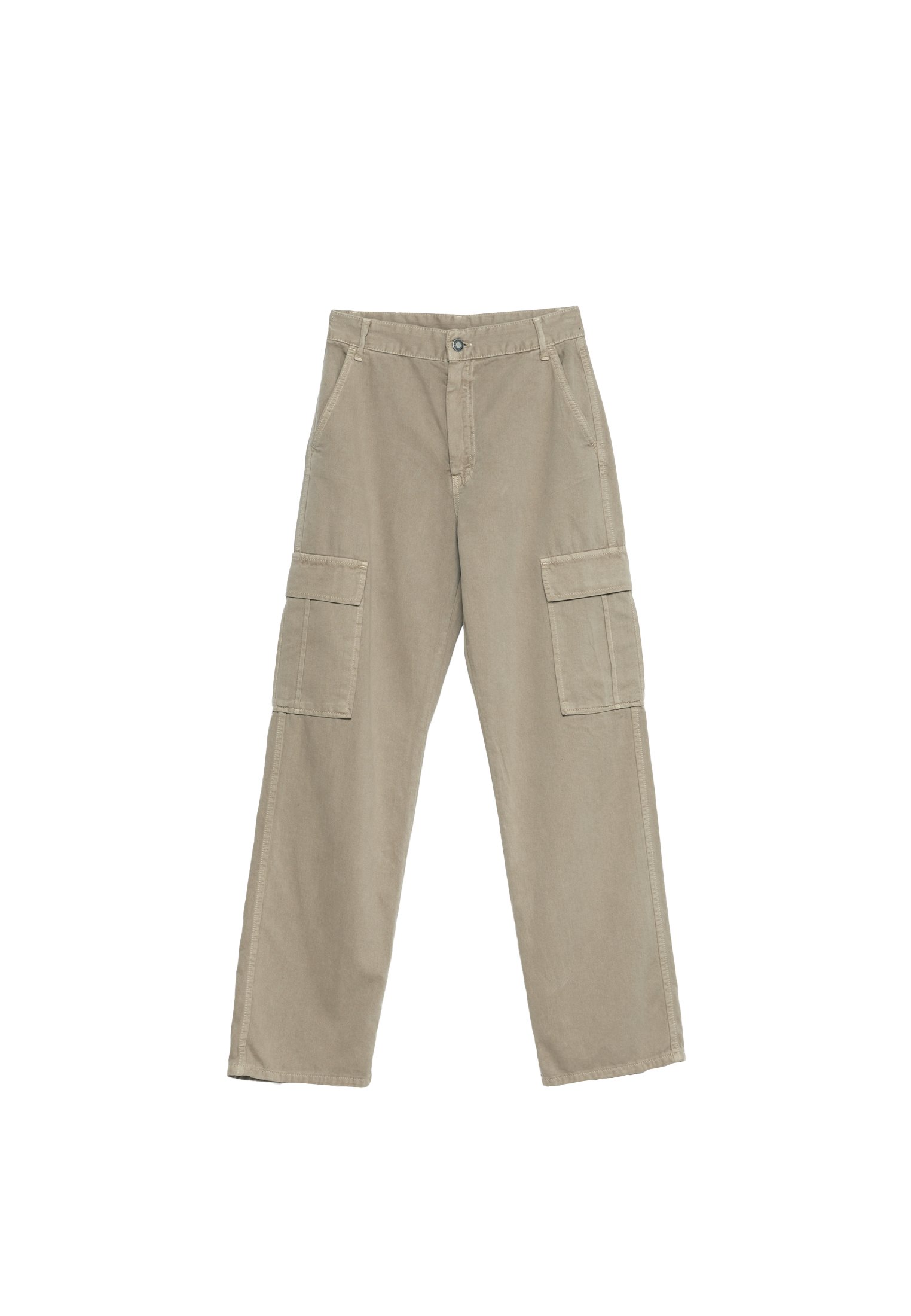 Beige cargo trousers