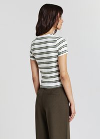 Calliope A RIGHE - T-shirt con stampa - var bianco lana