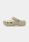 CLASSIC PLATFORM - Heeled mules - bone