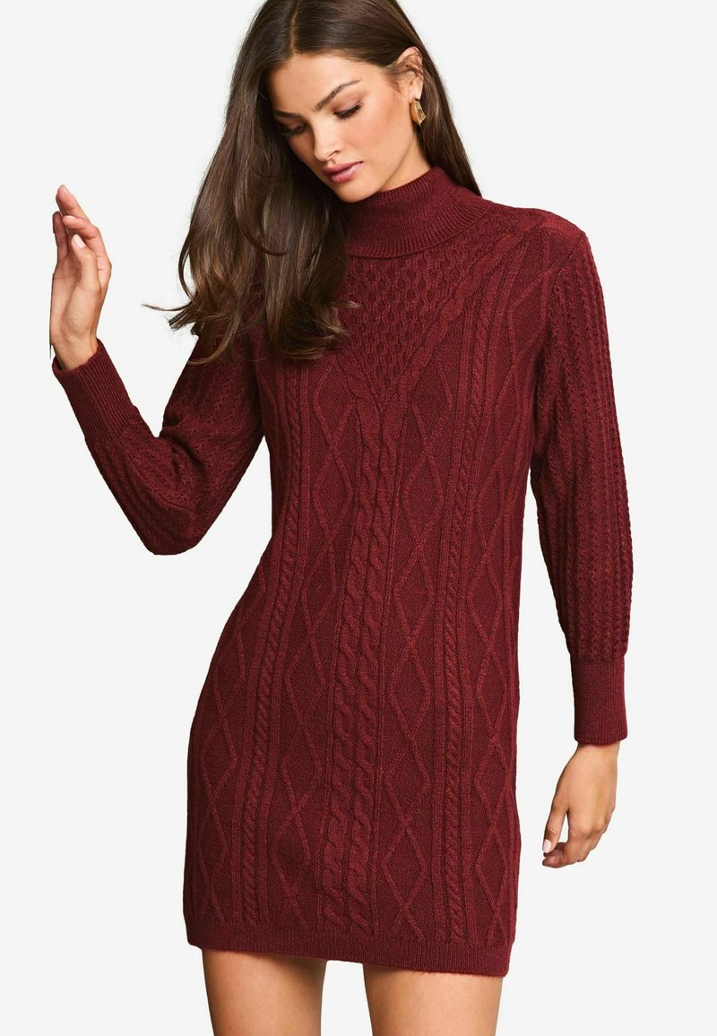 Lipsy CABLE COWL - Kotelomekko - red