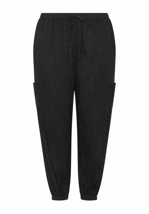 Yours Clothing, WOMEN'S CARGO TROUSERS - Pantalones cargo - black