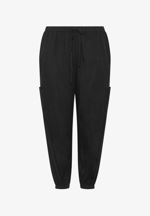 Yours Clothing, WOMEN'S CARGO TROUSERS - Cargobukser - black