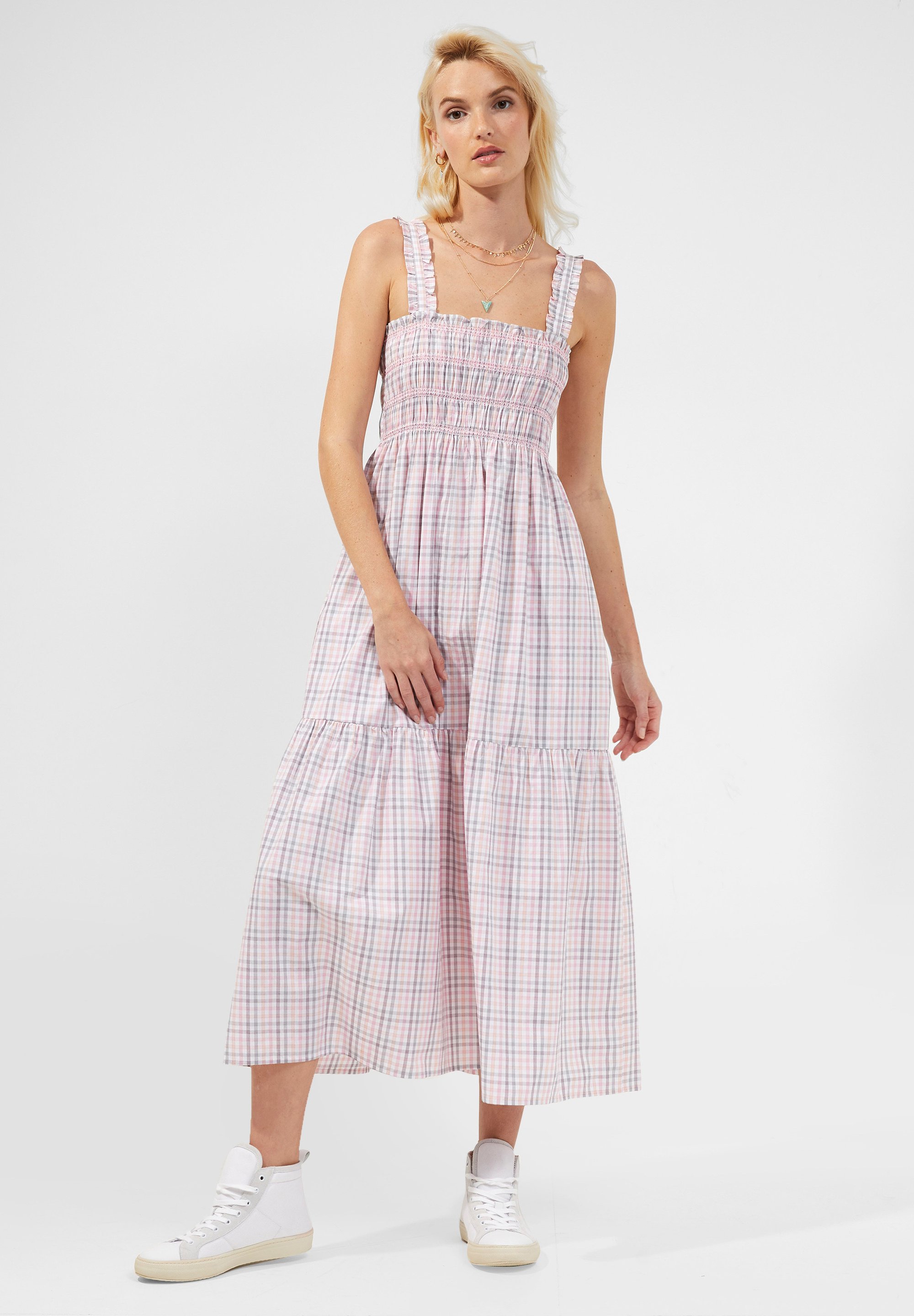 french connection pink gingham dress