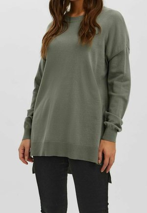 Pullover - mottled green